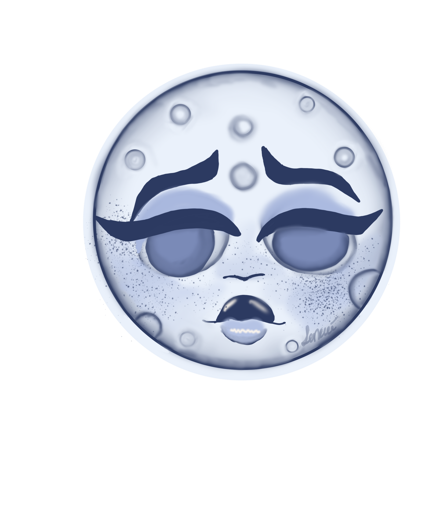 Moon-Sticker